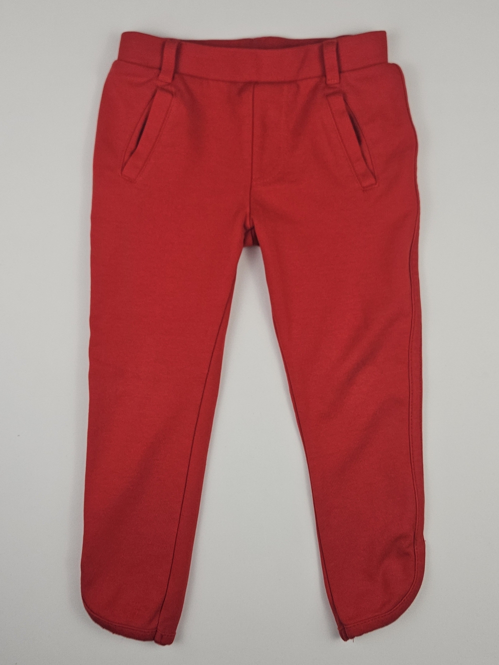 5/$25 Joe Fresh Girls Red Ponte Knit Dress Pants Size 4 Toddler Pull On Stretch